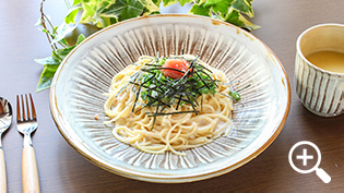 ワンパン明太子クリームパスタ