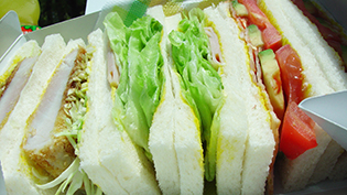�T���h�C�b�`�{�b�N�X�ɐ������n���T���h