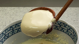 なめらかとろとろ絹豆腐の完成